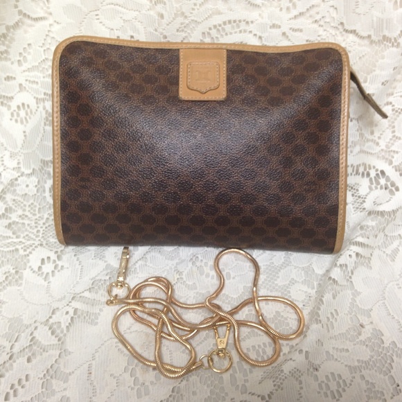 Celine, Brown Mono 2-way Clutch ,Crossbody Handbag - Picture 2 of 9